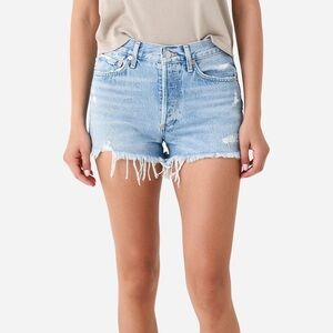 Agolde parker denim shorts